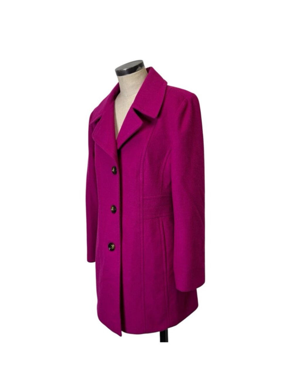 London Fog Wool Car Coat Large - Picture 2 of 9